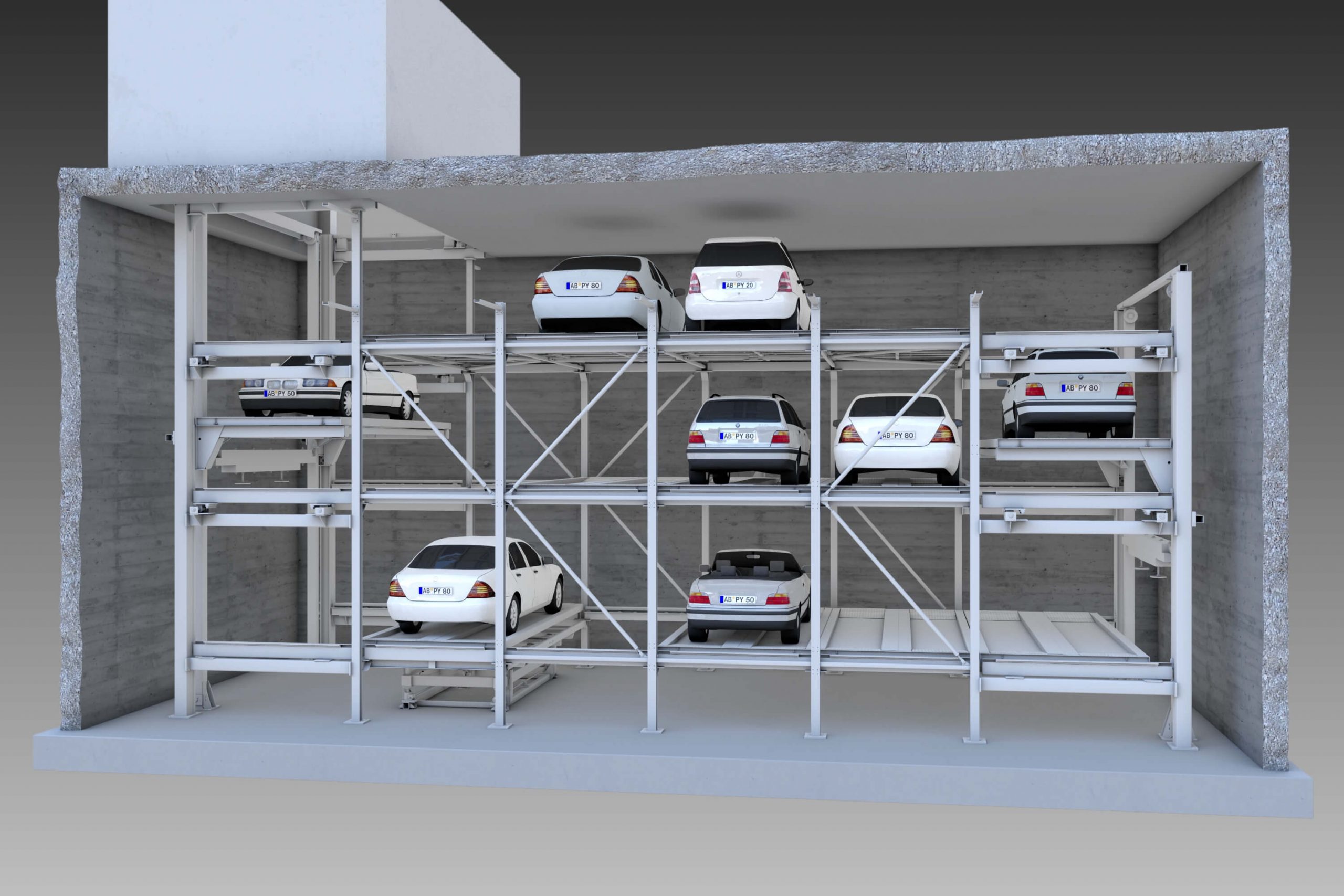 grafik-mastervariof2-darstellung Vollautomatisches Parksystem MasterVario F2