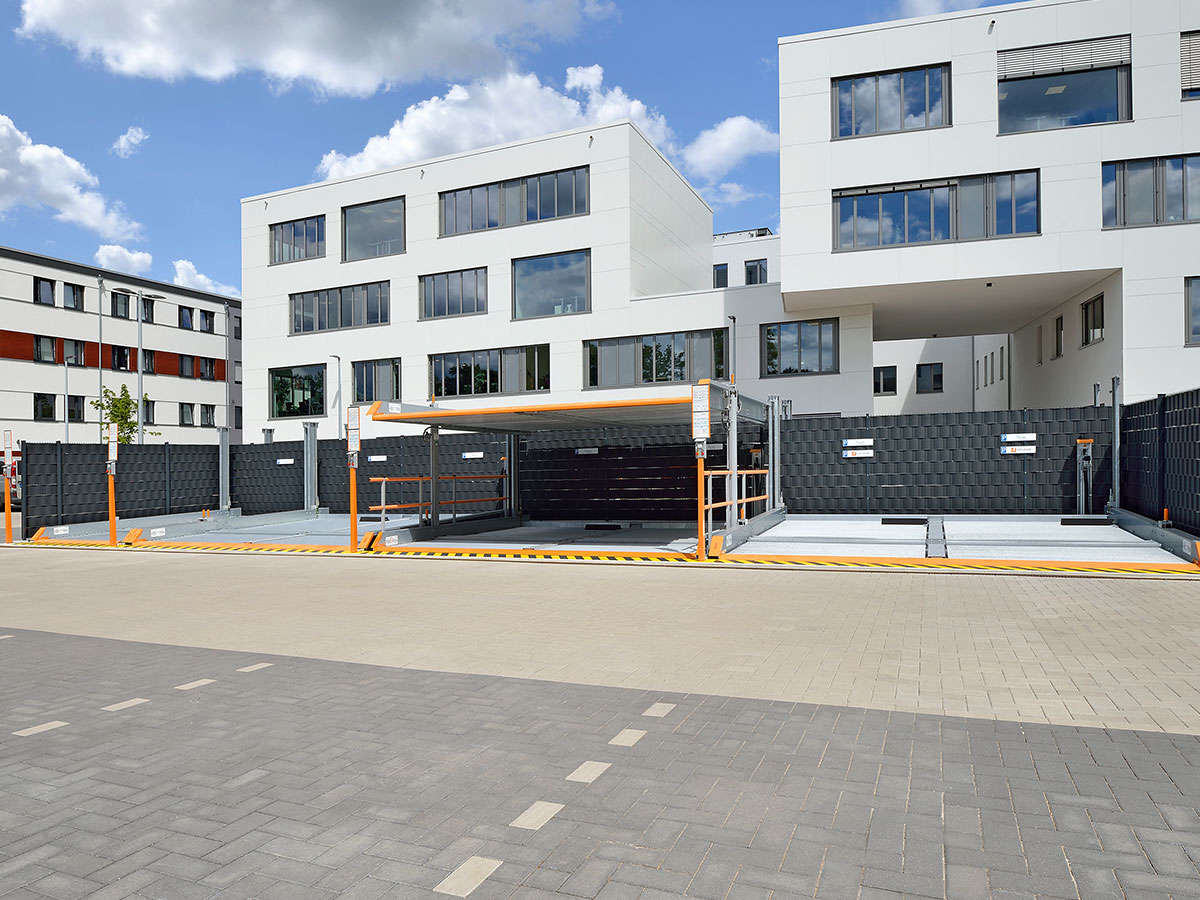 Duplexparker Außeninstallation