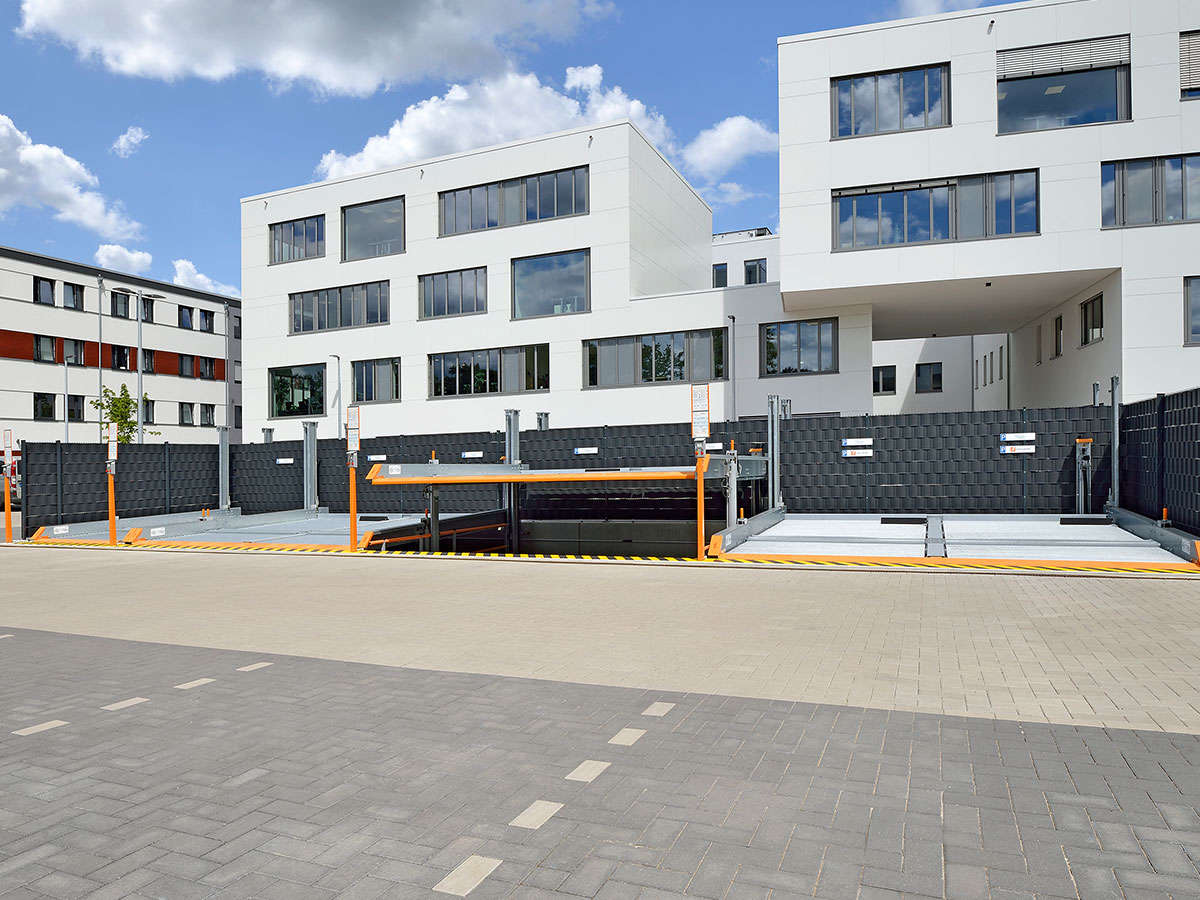 Outdoorinstallation Parksystem in Bewegung