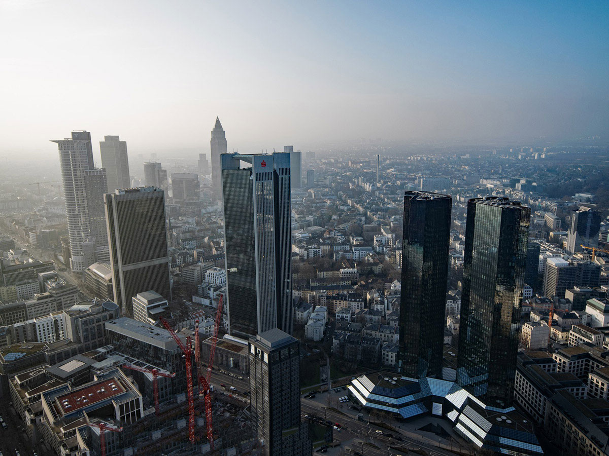 Ansicht Bankenviertel Frankfurt