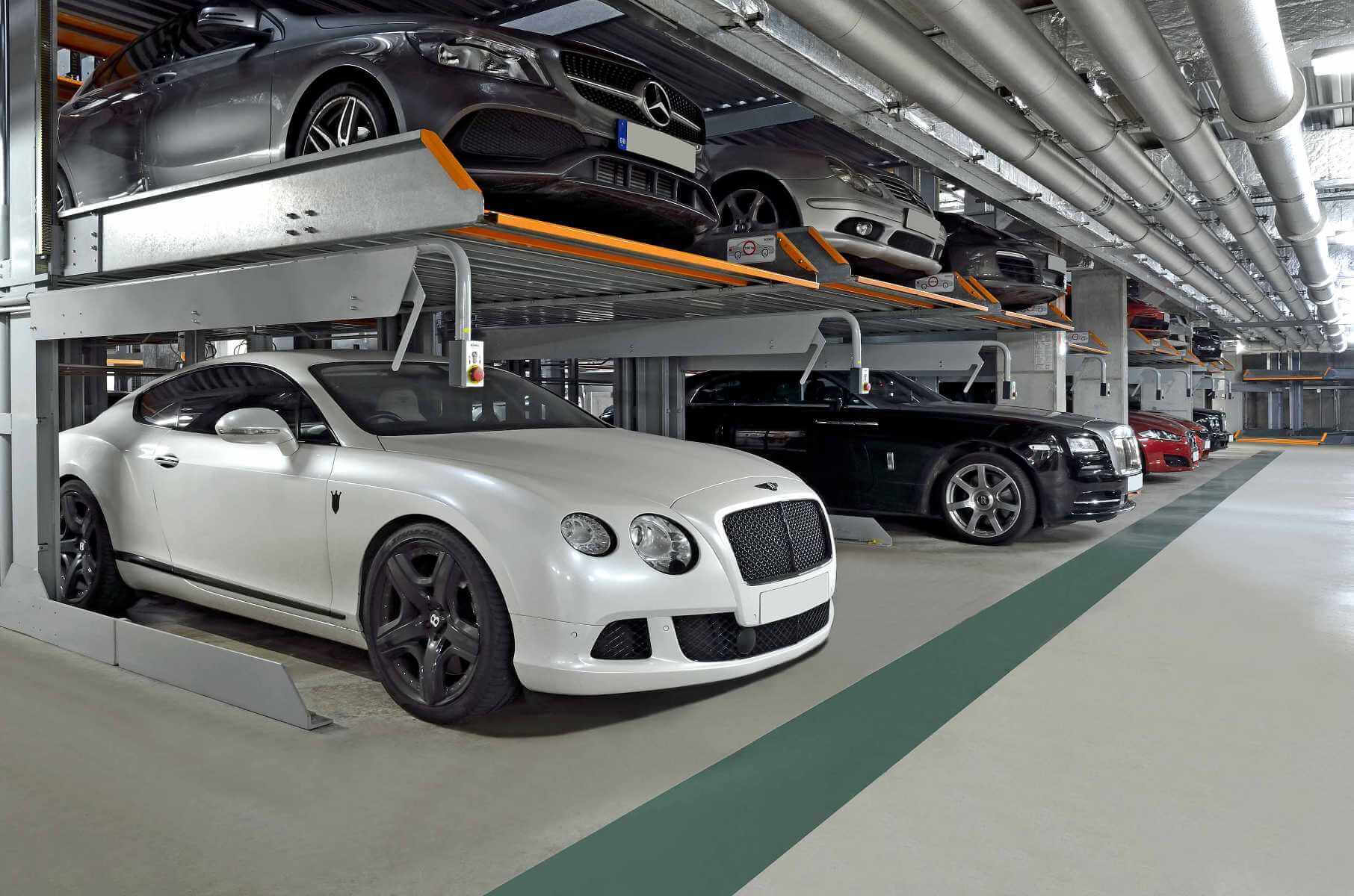 SingleUp 3015 montiert in einer Tiefgarage