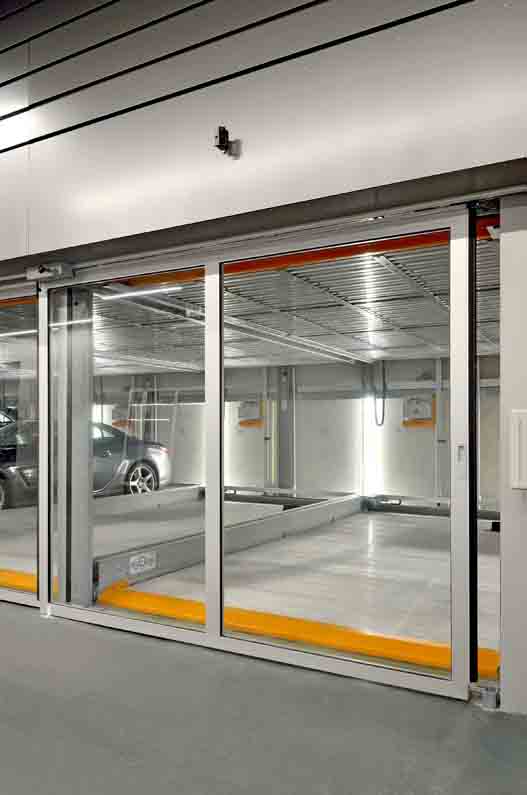 Parksystem mit Glastor