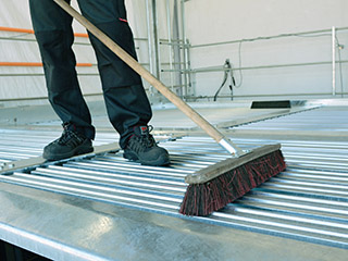 Detailansicht kehren einer Parksystem-Plattform