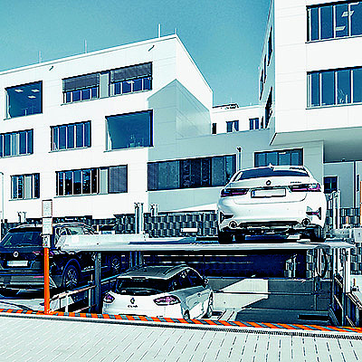 Klaus Multiparking > Referenzobjekt TPO Beparktes Parksystem mit Autos